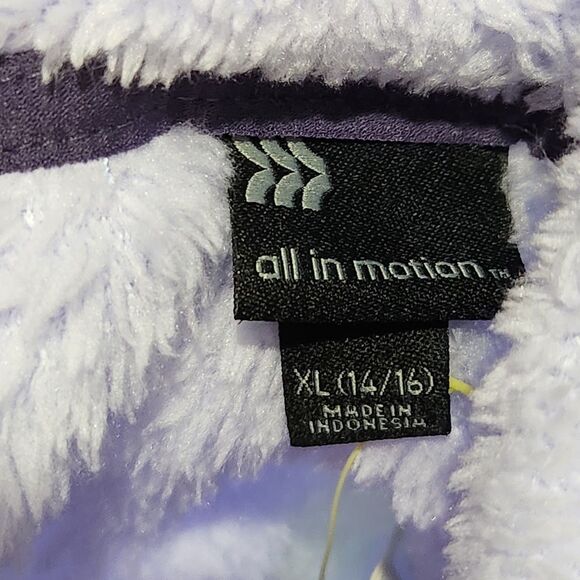 All In Motion Sweater For Girls Size XL Light Purple Color Soft Warm Thumbholes - Picture 10 of 12